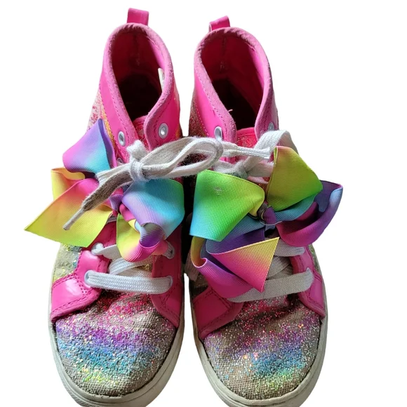JoJo Siwa Shoes Jojo Siwa Size Girls Rainbow Glitter Bow